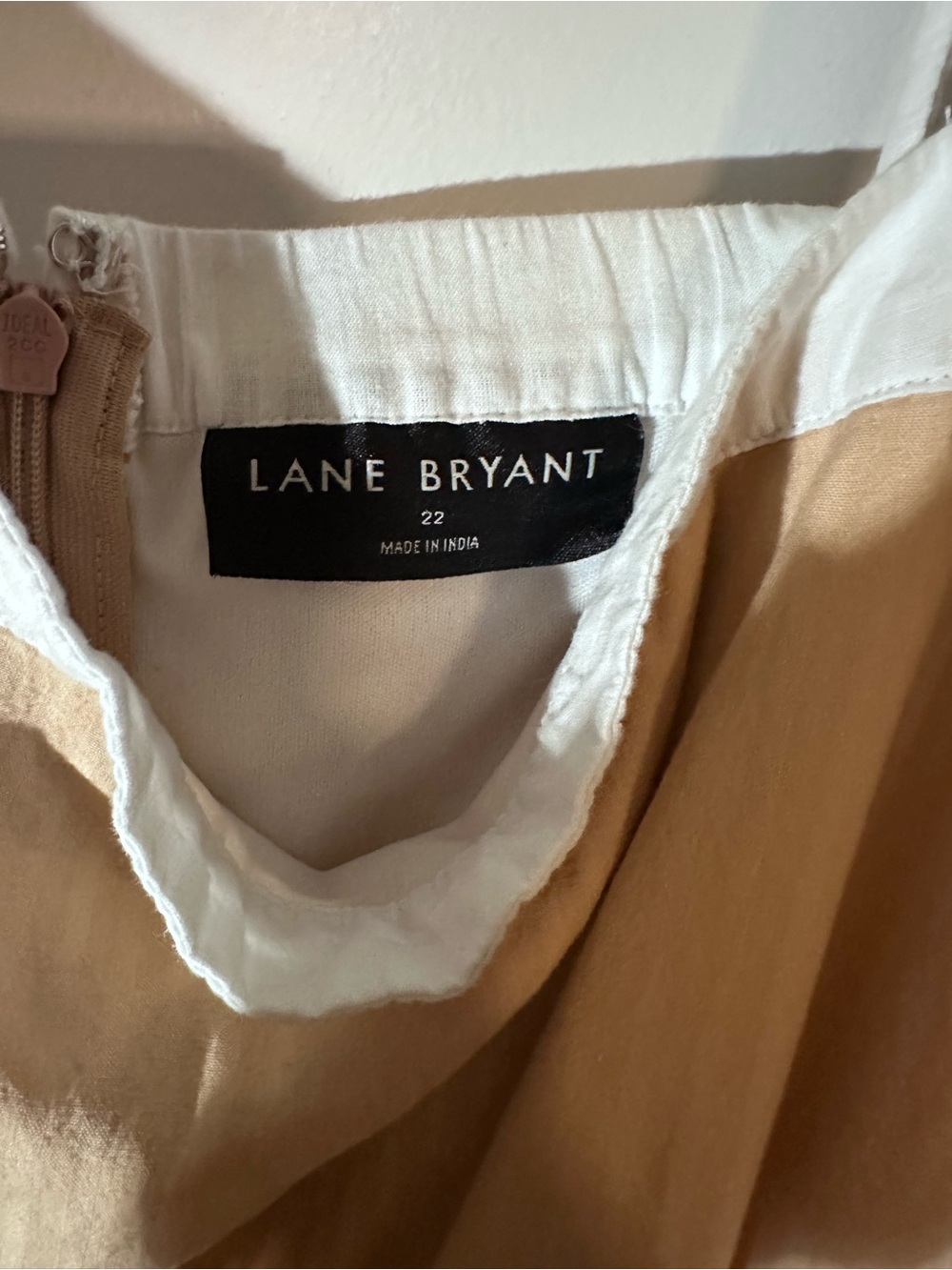 Lane Bryant Beige and Navy Colorblock Maxi Dress - Picture 8 of 9